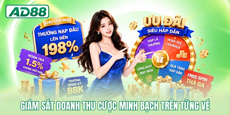 Giám sát doanh thu cược minh bạch trên từng vé