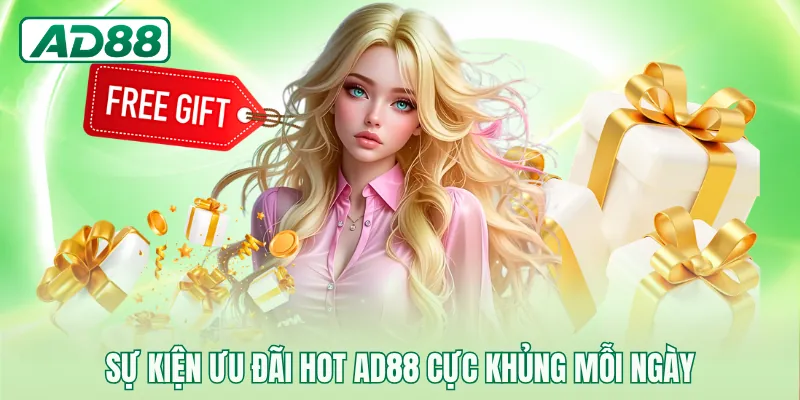 Sự kiện ưu đãi hot AD88 cực khủng mỗi ngày
